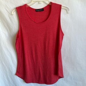 Knapp Studio coral heather scoop neck tank top, size M